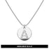 Initials Fabulous Alphabet Letter Necklace White Gold Layered Steel Jewellery